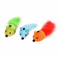Cat Craft 3102303 EK QC Neon Mice Toys, Multi Color- 9 Total