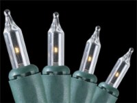 Merry and Light 140-Count Clear Everglow Mini Christmas Light Set, 35.9ft Green Wire