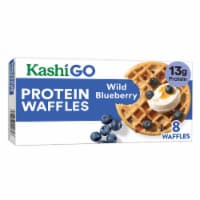 Kashi GO Frozen Protein Waffles Wild Blueberry Perspective: Main
