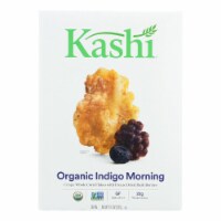 Kashi Organic Indigo Morning Crispy Whole Corn Flakes with Freeze Dried Dark Berries Cereal Perspective: Main