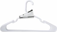 Merrick White Plastic Tubular Hangers Perspective: Main
