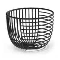 IG Design Decorative Wire Bin- Black Perspective: Main