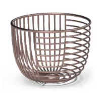 IG Design Decorative Wire Bin - Pink Perspective: Main