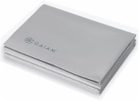 Gaiam® Foldable Solid Grey Yoga Mat Perspective: Main