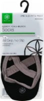 Gaiam Yoga-Barre Socks - Black/Grey Perspective: Main