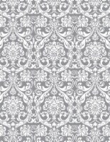 Colorbok Translucent Specialty Paper 8.5"X11"-White Damask