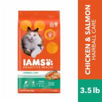 Iams Proactive Health Hairball Care Chicken & Salmon Adult Dry Cat Food
