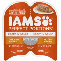 IAMS™ Perfect Portions™ Grain Free Pate Chicken Recipe Adult Wet Cat Food Twin Pack Perspective: Main