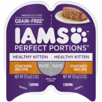 Iams Perfect Portions Pate Chicken Recipe Healthy Kitten Grain Free Wet Cat Food Perspective: Main