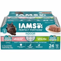 IAMS Perfect Portions Salmon & Turkey Pate Indoor Wet Cat Food