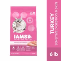 Iams Proactive Health Sensitive Digestion & Skin Kibble Adult Dry Cat Food Turkey Perspective: Main