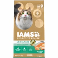 IAMS PROACTIVE HEALTH Long Hair Care Chicken & Salmon Adult Dry Cat Food