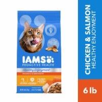 Iams Healthy Enjoyment Adult Dry Cat Food Chicken and Salmon Perspective: Main