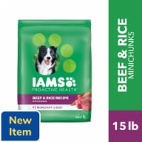IAMS Proactive Health Adult Dry Dog Food Beef and Rice Recipe Perspective: Main