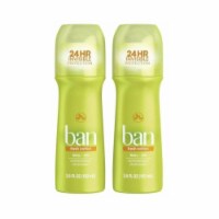 Ban Roll-On Anti-Perspirant & Deodorant with Fresh Cotton Scent 3.50 oz 2 Pack