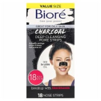 BIORE CLEANSING CHARCOAL DEEP PORE NOSE STRPS 18CT Perspective: Main
