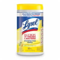 Lysol Disinfectant Multi-Surface and Antibacterial Lemon and Lime Blossom Cleaning Wipes