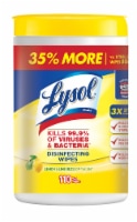 Lysol Lemon & Lime Blossom Scent Disinfecting Wet Wipes Perspective: Main
