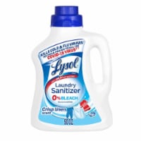 Lysol Laundry Sanitizer, Laundry Odor Eliminator 0% Bleach Laundry Sanitizer, Crisp Linen, 90 fl oz Perspective: Main