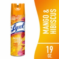 Lysol Disinfectant Spray, Sanitizing Antibacterial Spray, Mango and Hibiscus, 19 oz Perspective: Main
