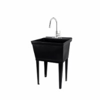 Tehila 4007467 22.875 x 23.5 in. Freestanding Plastic Laundry Tub