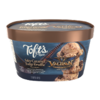Toft's™ Salty Caramel Fudge Truffle Ice Cream Tub Perspective: Main