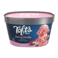 Toft's® Cherry Vanilla Ice Cream Tub Perspective: Main