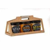 Wabash Valley Farms 45101DS Hull-less Popcorn & Oil Wooden Crate Set
