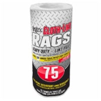 Intex Supply 271711 White Cloth-Like Rags Roll - 75 Count