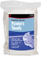Buffalo™ Bleached Cotton Painter’s Towels - 25 Pack - White