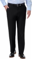 Haggar Men's Premium Comfort Classic Fit Dress Pants - Black Perspective: Main