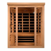 Dynamic Vila 3-Person Ultra Low Emf (Under 3Mg) Far Infrared Sauna (Canadian Hemlock)