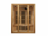Maxxus Bellevue 3-Person Low Emf (Under 8Mg) Far Infrared Sauna (Canadian Hemlock)