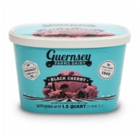 Guernsey Farms Dairy Black Cherry Ice Cream Tub Perspective: Main