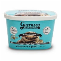 Guernsey Farms Dairy Moose Tracks Ice Cream Tub Perspective: Main