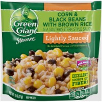 Green Giant Steamers Corn & Black Beans with Brown Rice - Lighly Sauced Perspective: Main