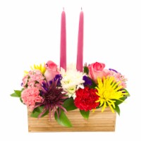 Easter Double Candle Floral Arrangement - Assorted Perspective: Main