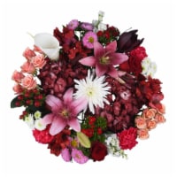 Valentine's Day Adoring Hearts Fresh Flowers Bouquet Perspective: Main