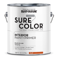 Rust-Oleum® Sure Color® Interior Wall Paint + Primer - Flat White Perspective: Main