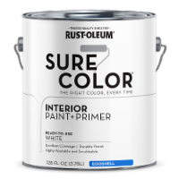 Rust-Oleum® Sure Color® Interior Paint + Primer - Eggshell White Perspective: Main