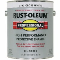 Rust-Oleum Gloss VOC for SCAQMD Professional Enamel, White, 1 Gal. 242256