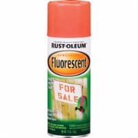 Rust-Oleum Fluorescent Gloss Spray Paint, Fluorescent Red-Orange