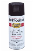 Rust-Oleum Stops Rust Gloss Dark Walnut Spray Paint 12 oz. - Total Qty: 1; Each Pack Qty: 1 Perspective: Main