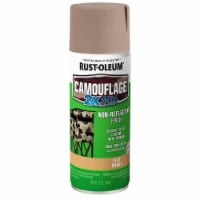 Rust-Oleum® Camouflage Non-Reflective Finish Spray Paint - Flat Khaki Perspective: Main