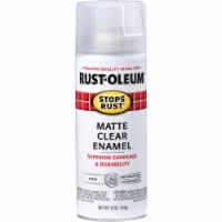 Rust-Oleum Stops Rust 12 Oz. Matte Clear Enamel Spray Paint, Clear 285093