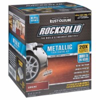 RockSolid Polycuramine Metallic Flr Coating Copper Pot 70oz Kit (need 2 for 1 Car Garage)