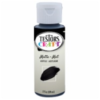 Testors® Craft Matte Acrylic Paint - Black Perspective: Main