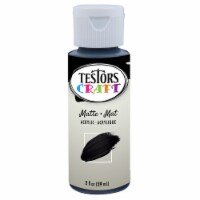 Testors® Craft Matte Acrylic Paint - Black Perspective: Main