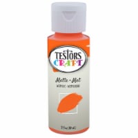 Testors® Craft Matte Acrylic Paint - Orange Perspective: Main