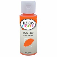 Testors® Craft Matte Acrylic Paint - Orange Perspective: Main